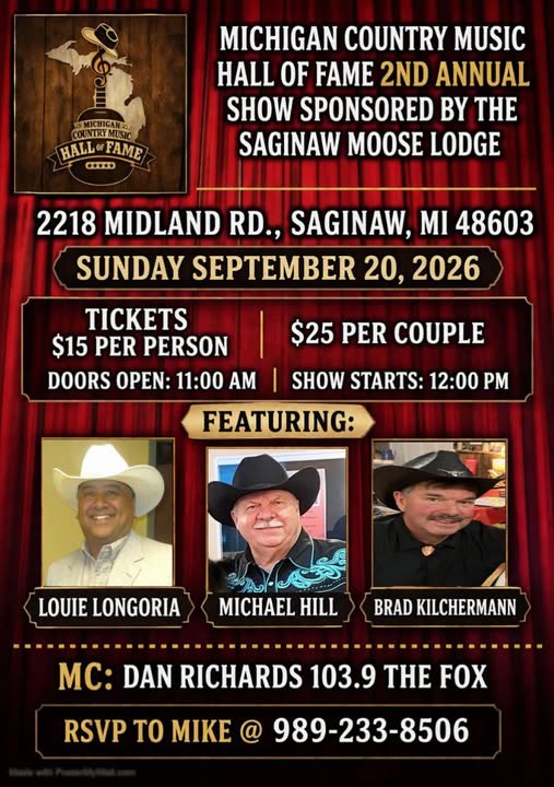 Michigan Country Music 2nd Annual Hall of Fame Show